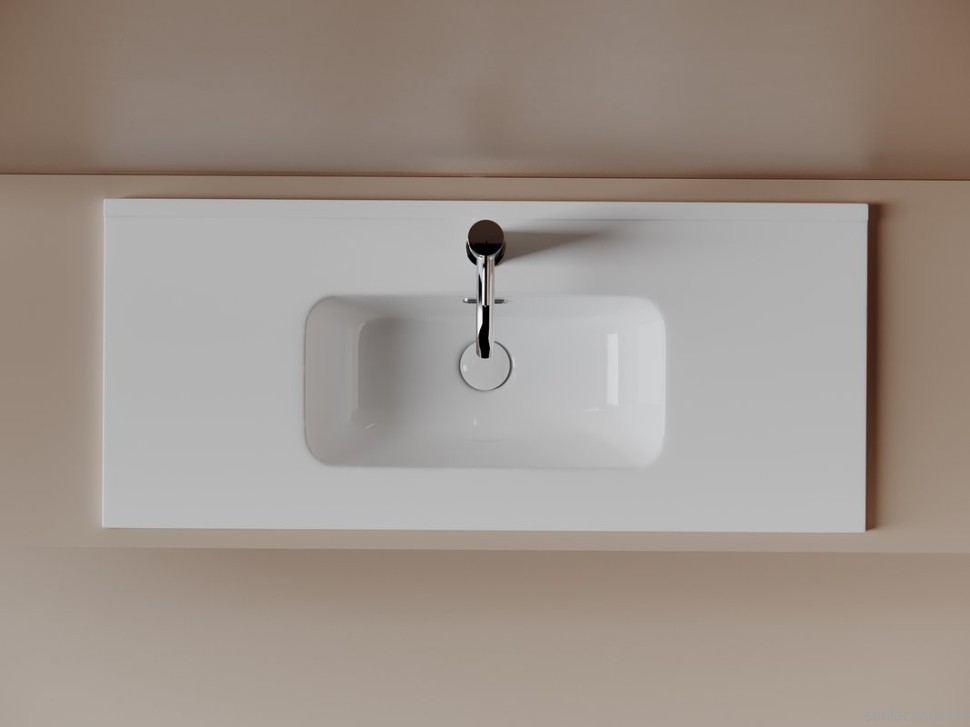 Раковина накладная Ceramicanova Compact 910x395x170, белый, CN7030