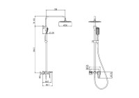 Душевая стойка Olive'S Viar 28511VR хром Душевая стойка Olive'S Viar 28511VR хром