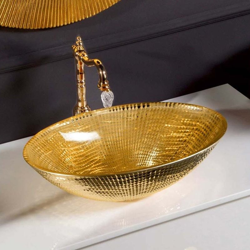 Накладная раковина Armadi Art NeoArt 814 51 золото, овальная