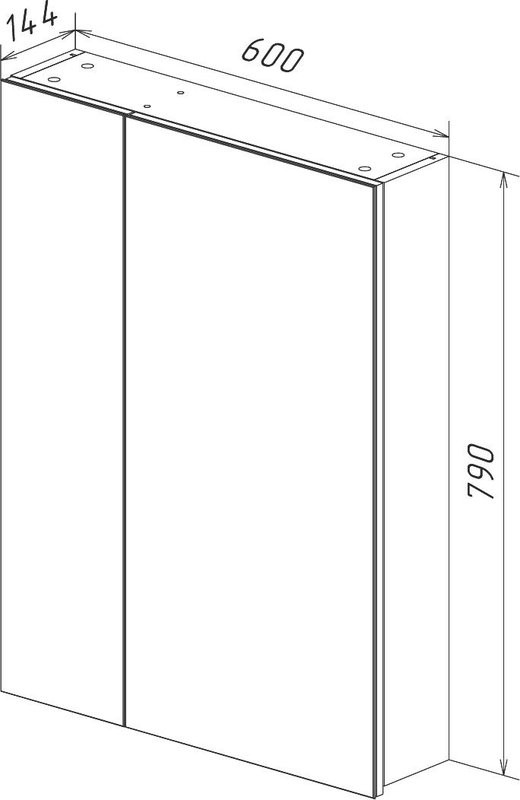 Зеркало-шкаф Lemark Universal 60