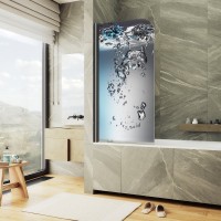 Шторка на ванну Maybahglass MGV-928-ФП010-6 60 см, профиль черный