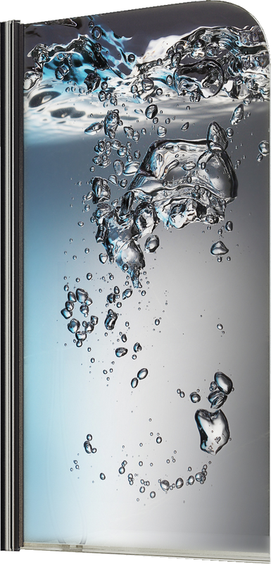 Шторка на ванну Maybahglass MGV-928-ФП010-6 60 см, профиль черный