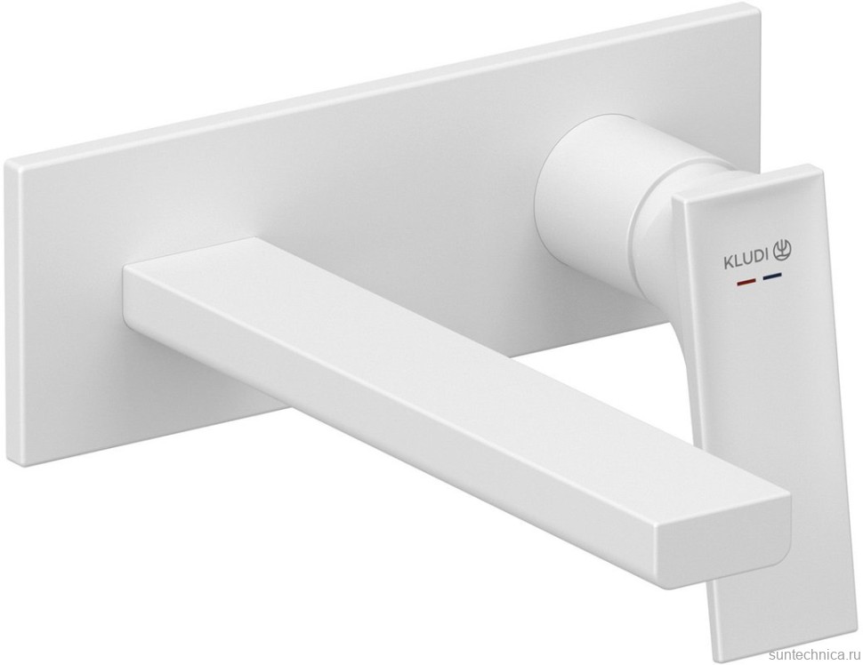 Смеситель для раковины Kludi Decus 542445375 С ВНУТРЕННЕЙ ЧАСТЬЮ, белый матовый