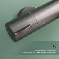 Душевая стойка Splenka S223 S223.26.09 с термостатом, графит