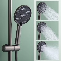 Душевая стойка Splenka S223 S223.26.09 с термостатом, графит