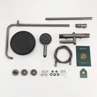 Душевая стойка Splenka S223 S223.26.09 с термостатом, графит