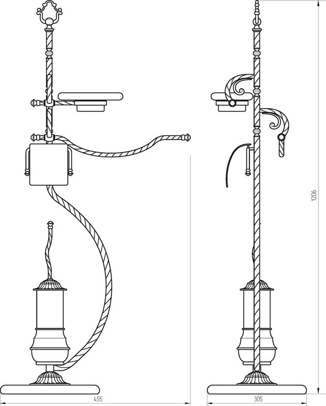 Стойка Migliore Edera 16931 хром