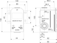 Встраиваемый смеситель для душа и ванны Remer Infinity I09KBBO С ВНУТРЕННЕЙ ЧАСТЬЮ, белый матовый