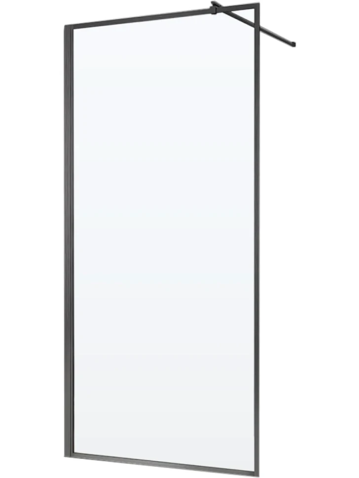 Душевая перегородка Veconi Korato KR81GR-70-01-C8 70 см, профиль брашированный графит