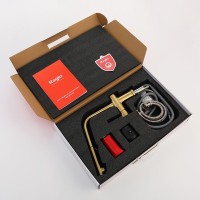 Смеситель для кухни с выдвижным изливом Raglo R86.49.03, золотой сатин