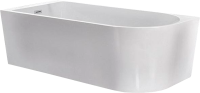 Акриловая ванна Esbano Afina R 170x80 см, правая, отдельностоящая, белая, асимметричная, со сливом-переливом