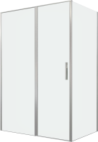 Душевой уголок Allen Brau Priority 140x90, профиль серебро браш, стекло прозрачное