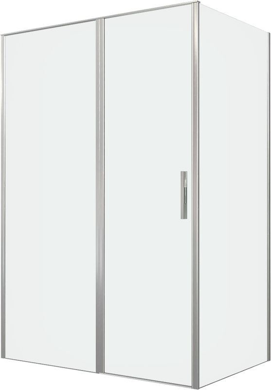 Душевой уголок Allen Brau Priority 140x90, профиль серебро браш, стекло прозрачное