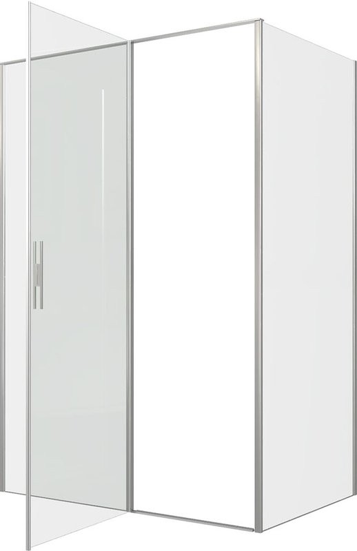 Душевой уголок Allen Brau Priority 140x90, профиль серебро браш, стекло прозрачное