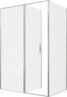Душевой уголок Allen Brau Priority 140x90, профиль серебро браш, стекло прозрачное