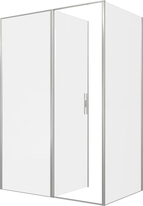 Душевой уголок Allen Brau Priority 140x90, профиль серебро браш, стекло прозрачное