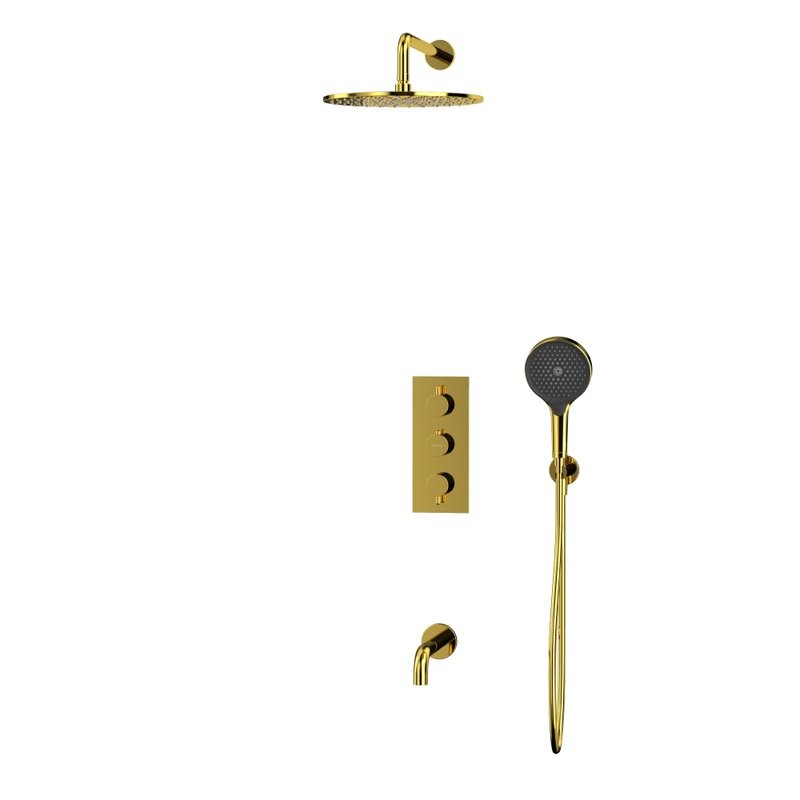 Душевой комплект WHITECROSS Y YSET11TOPGL С ВНУТРЕННЕЙ ЧАСТЬЮ, золото