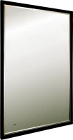 Зеркало Art&Max Aversa 70х120 черное, с LED-подсветкой, 6000К