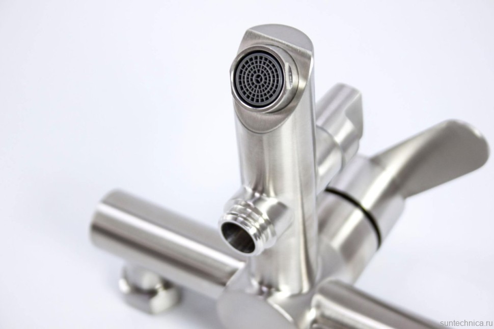 Смеситель для ванны с душем Fmark FS8204 сатин