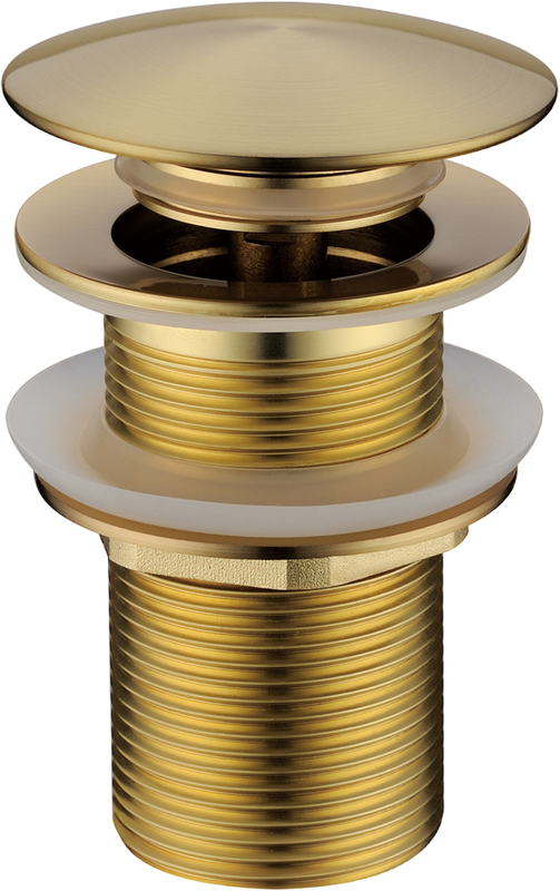 Донный клапан для раковины Boheme 612-MG без перелива, matt gold
