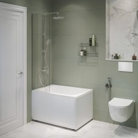 Акриловая ванна Aquanet Elba 00329639 100x70 см, пристенная, белая, с каркасом