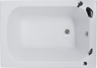 Акриловая ванна Aquanet Elba 00329639 100x70 см, пристенная, белая, с каркасом