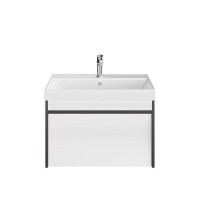 Тумба под раковину без столешницы KERAMA MARAZZI Modula 70 подвесная, арабика, глянцевая белая