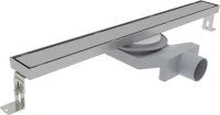 Душевой трап (лоток) Plumberia Selection PSL Linear PSL90MT 90 см, решетка матовая нержавеющая сталь, с сифоном, под плитку