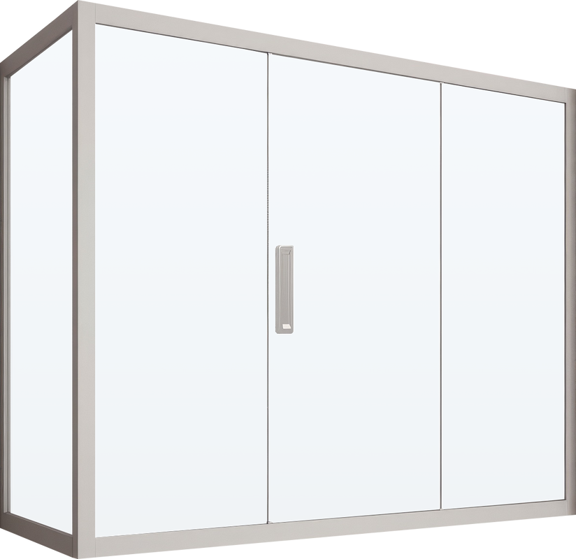 Шторка на ванну Kubele DE019 PR3-CLN-MT, 170х70 см, профиль матовый хром