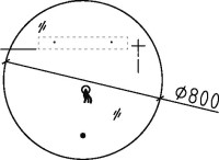 Зеркало круглое Black&White 907.MR0 с подсветкой