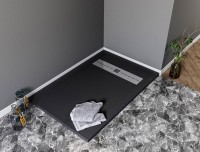 Поддон для душа Aquanet Delight NEW 010B 140x90 черный камень, с сифоном