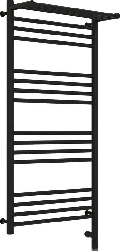 Полотенцесушитель электрический Сунержа Богема 3.0 100х50 с полкой, черный, R