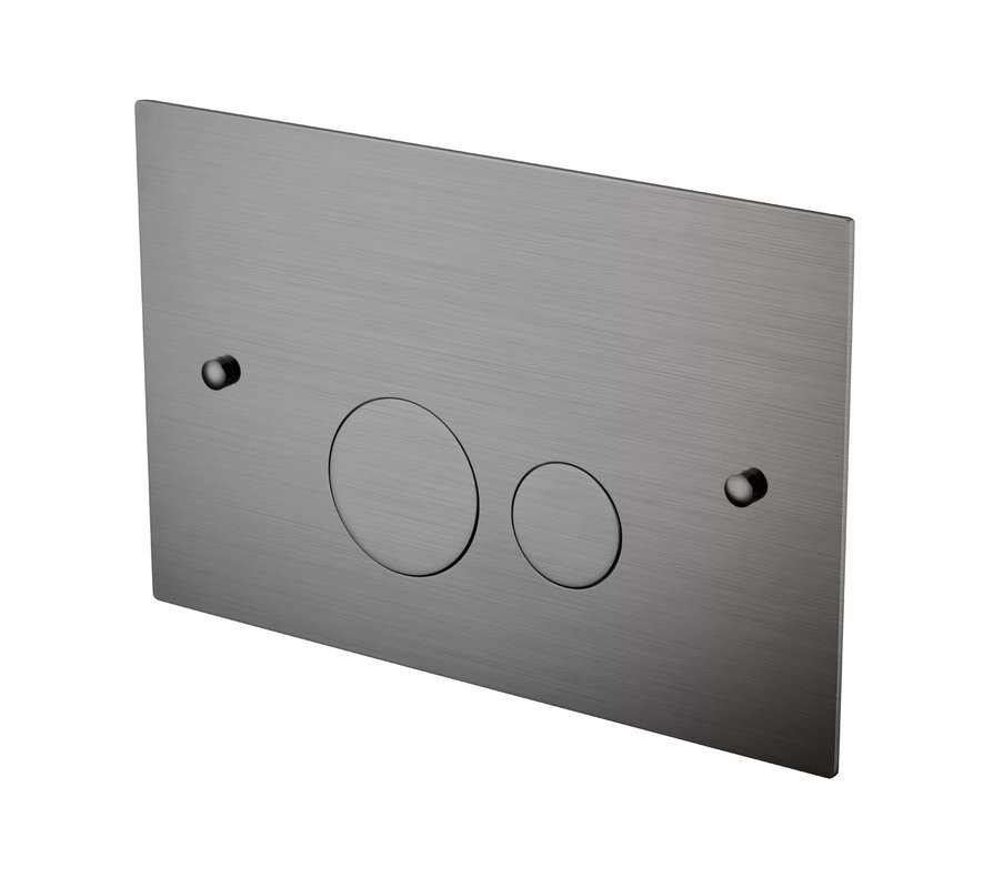 Кнопка смыва для унитаза Boheme 648-GM латунь, цвет gun metal