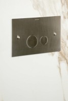 Кнопка смыва для унитаза Boheme 648-GM латунь, цвет gun metal Кнопка смыва для унитаза Boheme 648-GM латунь, цвет gun metal