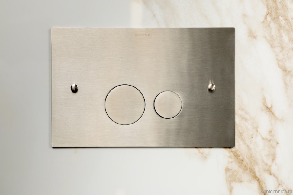 Кнопка смыва для унитаза Boheme 648-GM латунь, цвет gun metal