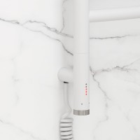 Полотенцесушитель электрический Сунержа Галант 3.1 30-6000-8040 90x45 см, подключение слева, матовый белый, лесенка