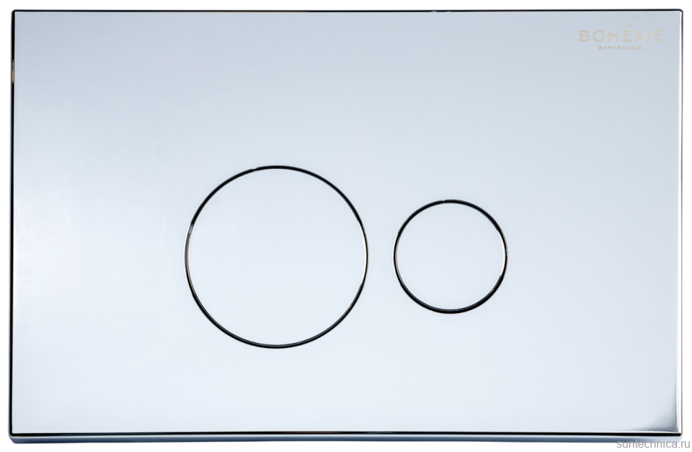 Кнопка смыва для унитаза Boheme 668-CR пластик, цвет хром