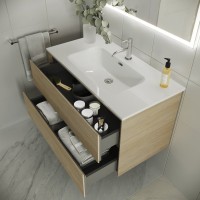 Тумба с раковиной Sancos Cento 80 см карпатская ель
