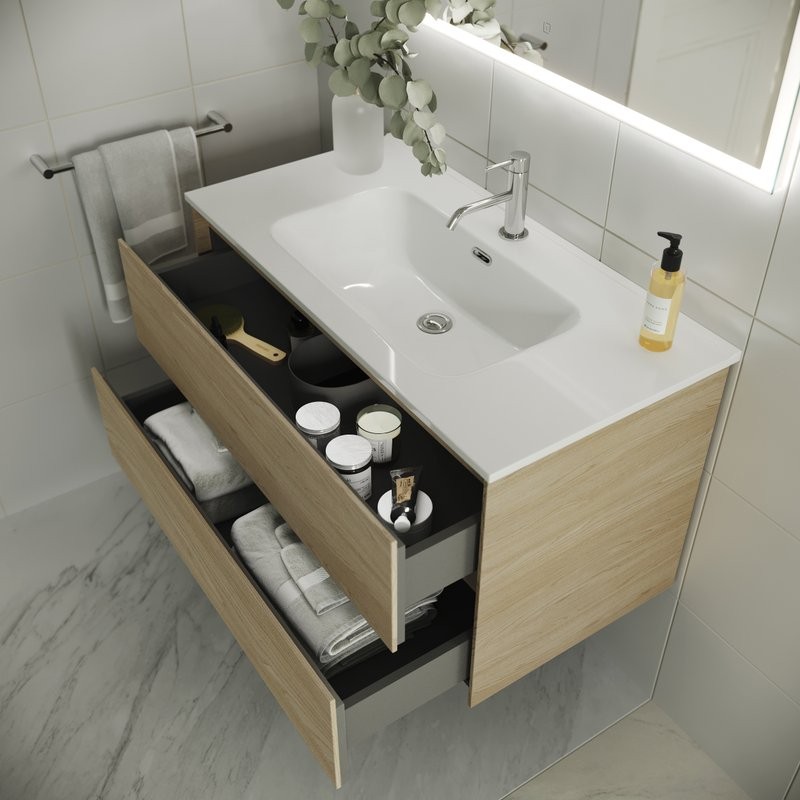 Тумба с раковиной Sancos Cento 80 см карпатская ель