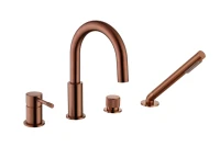 Смеситель на борт ванны Boheme Uno 460-CB copper brushed Смеситель на борт ванны Boheme Uno 460-CB copper brushed