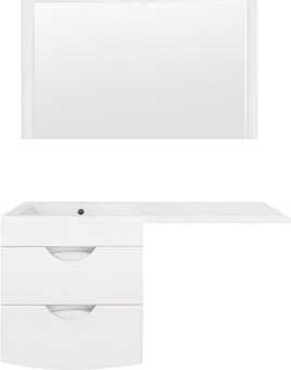 Мебель для ванной Style Line Жасмин-2 60 Люкс Plus, белая, для стиральной машины L