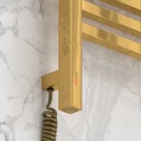 Полотенцесушитель электрический Сунержа Модус 3.1 03-5900-8030 90x35 см, подключение слева, золото, лесенка