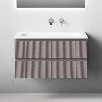 Тумба с раковиной Sancos Snob T 90 подвесная, doha soft, раковина СN7019wx