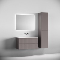 Тумба с раковиной Sancos Snob T 90 подвесная, doha soft, раковина СN7019wx