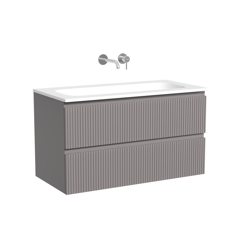Тумба с раковиной Sancos Snob T 90 подвесная, doha soft, раковина СN7019wx