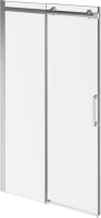 Душевая дверь в нишу KERAMA MARAZZI Cristallo CT.120.SD.BN 120 см, профиль брашированный никель, стекло прозрачное
