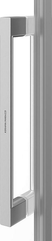 Душевая дверь в нишу KERAMA MARAZZI Cristallo CT.120.SD.BN 120 см, профиль брашированный никель, стекло прозрачное