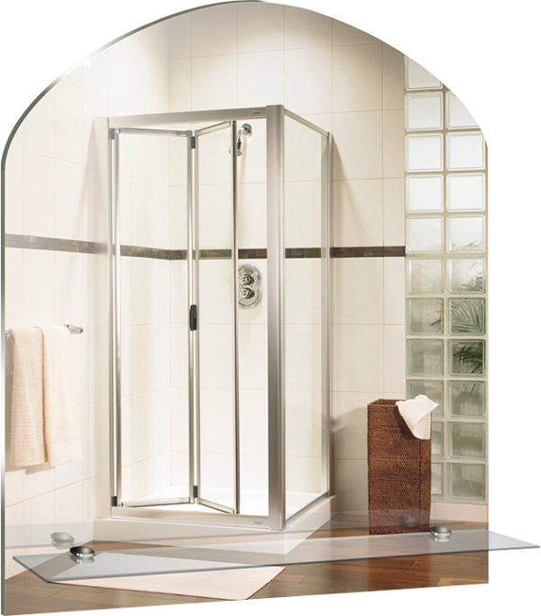 Зеркало Mixline Комфорт Арка 50 с полкой