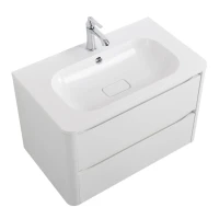 Тумба с раковиной Cezares Relax 80 bianco lucido, раковина Cezares CZR-800/480-LV-MR-NV