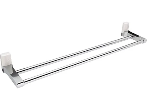 Полотенцедержатель Wasserkraft Leine White K-5040White двойной